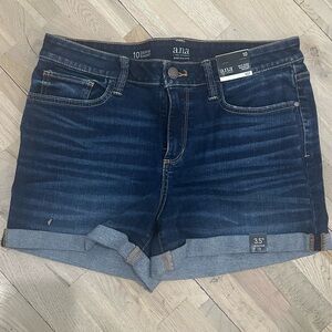 a.n.a Women's Deep Blue Jean Shorts